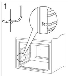 HAIER HOA-E8PN4X - liissières métalliques facilement mobibles (si l'appareil est équi-): - 1