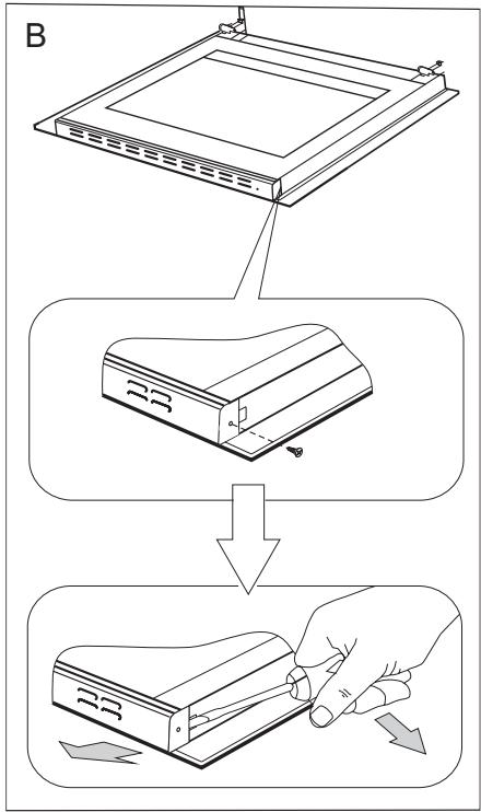 HAIER HOA-E8PN4X - Démontage de la vitre interieure - 1