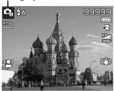 COLXPERT ACCUPIC 2000 - Icône de Scène intelligente. Àprous que l'appareil photo détecte les conditions de prise, cette icône change pour afficher le mode de scène détecté. - 1