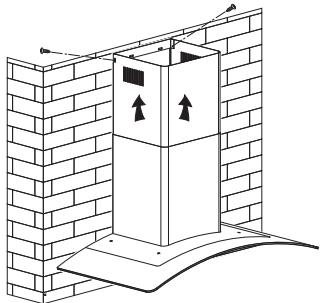 VALBERG CGH 90 TBG X302C - Siga el esquema de instalación de a continuación para la campana extractor: - 9