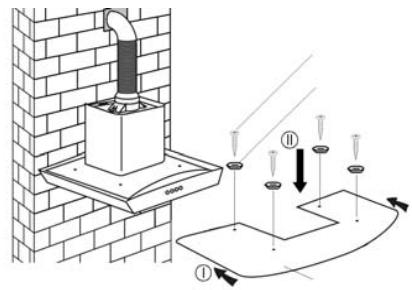 VALBERG CGH 90 TBG X302C - Siga el esquema de instalación de a continuación para la campana extractor: - 6