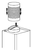 VALBERG CGH 90 TBG X302C - Installation en configuration « évacuation à l'extérieur » - 4