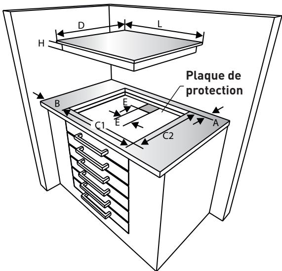 VALBERG MH 2I 2G IC 701T - Installation de la table de cuisson - 3