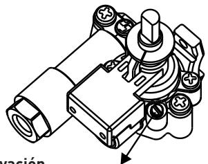 VALBERG MH 2I 2G IC 701T - Ajustar la posicion de llama reducida - 1