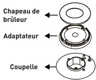 VALBERG MH 2I 2G IC 701T - Brûleurs de la table de cuisson - 1