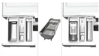 BELLAVITA WF 812 A+++ W205T - Si la lavadora contiene un recipiente para detergente liquido: - 1