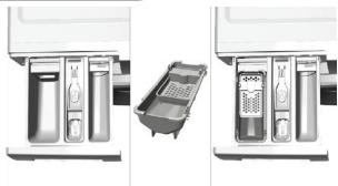 BELLAVITA WF 812 A+++ W205T - Als het product voorzien is van een houder voor vloeijaar wasmiddel: - 1