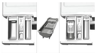 BELLAVITA WF 812 A+++ W205T - Utilisation de lessive liquide Si le produit contient un réserve pour lessive liquide: - 1