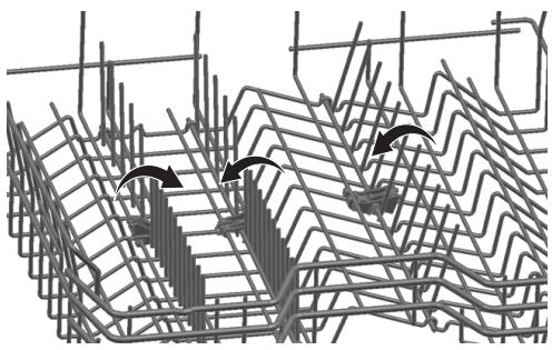 HIGH ONE 13S47 A+ W205T - Tiges rétractables du panier supérieur - 1