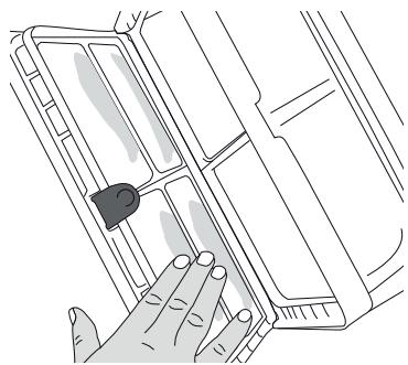BELLAVITA DHP 8 A++ W205T - Nettoyer le tiroir du filtré - 6
