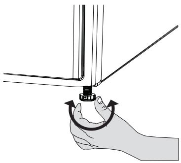 BELLAVITA DHP 8 A++ W205T - Ajuste de los pies - 1