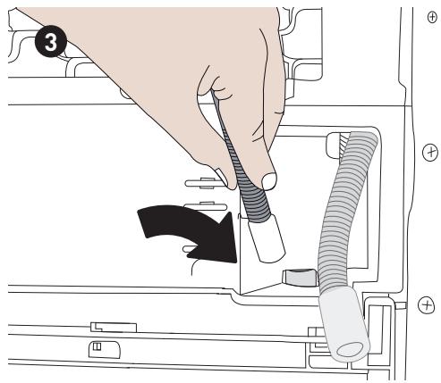 BELLAVITA DHP 8 A++ W205T - Raccord du tuyau de vidange de l'eau - 3