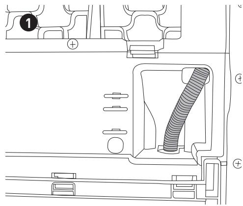 BELLAVITA DHP 8 A++ W205T - Raccord du tuyau de vidange de l'eau - 1