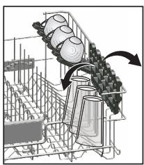 VALBERG 13S44 A++ W205T - Support à hauteur ajustable du panier supérieur - 1