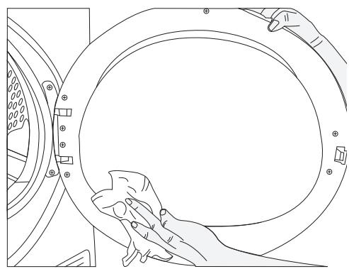 SAMANA DC 8 B W205T - Pour nettoyer le filtré : - 5