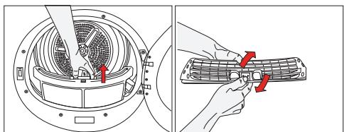SAMANA DC 8 B W205T - Pour nettoyer le filtré : - 1