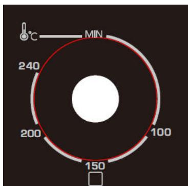 BRANDT FC 420 CW - b) Setting the temperature - 1