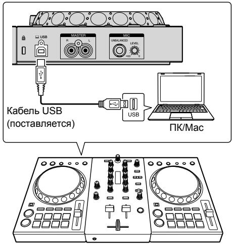 PIONEER DJ DDJ-400 - Поdkночи Te PK/Mac K yctpoiCTBy C nOMOцью Ka6eIy USB. - 1
