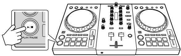 PIONEER DJ DDJ-400 - Premere il pulsante [PLAY/PAUSE  /II] per riproduire il brano. - 1