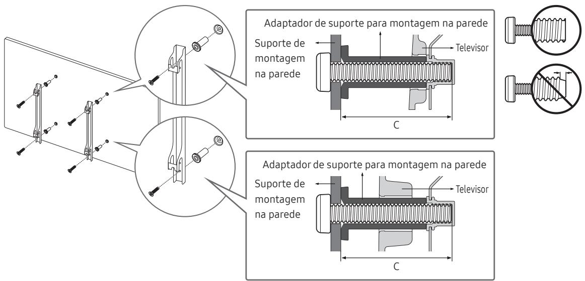 SAMSUNG UE50NU7025 - Montagem do televator numa parede - 2