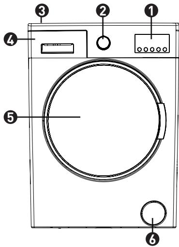 BELLAVITA WF 712 A+++ W701T2 - Description de l'appareil - 1