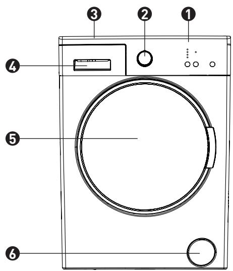 BELLAVITA WF 610 A++ W701T - Description du lave-linge - 1
