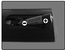 HIGH ONE HI4000UHD - De batterijen in de afstandsbedieningplaatsen - 1