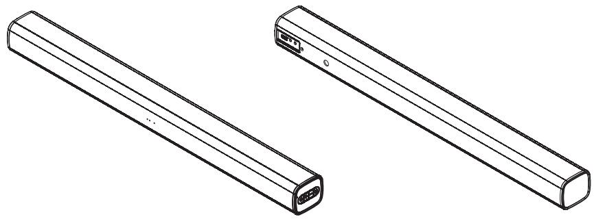 ONEARZ TVSB120WO - CONNEXIONS ET CONTROLES DE LA BARRE DE SON - 1