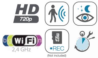 AVIDSEN Caméra Sécurité IP Intérieur - Káμερα IP WiFi 720P - 1
