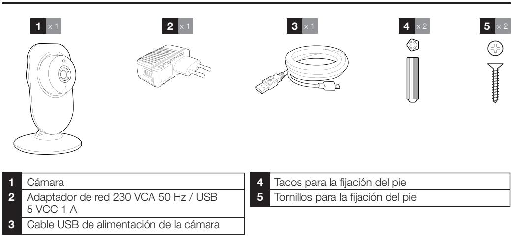 AVIDSEN Caméra Sécurité IP Intérieur - 1-CONTENIDO DEL KIT - 1