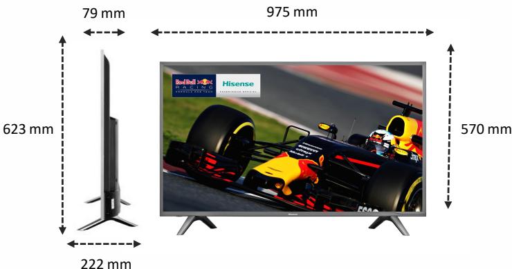 HISENSE 43NEC5600 - HDMI + 2 USB Une connectique complete - 1