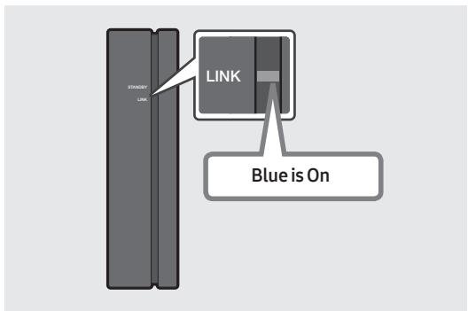 SAMSUNG SWA8500S/ZF - Check if the LINK LED is solid blue (connection complete) - 1