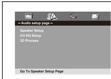THOMSON THP360 - Page de configuration audio - 1
