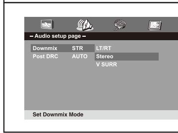 THOMSON THP360 - Page de configuration audio - 2