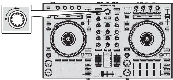 PIONEER DJ DDJ RR - Tournez le sélecteur rotatif pour Sélectionner un morceau de [Collection]. - 1