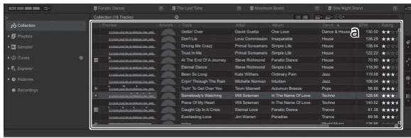 PIONEER DJ DDJ RR - Ouvrez le Finder ou l'Explorateur Windows, puis faites glisser et déposez les fichiers de musique ou les dossiers contenant les fichiers de musique dans la liste des morceaux. - 1
