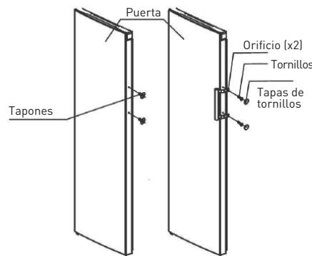 VALBERG UF NF 235 A+ S180C - Instalación del tirador de la puerta - 1