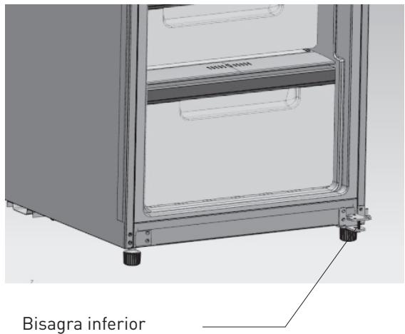 VALBERG UF NF 259 A++ W625C - Cambio de aperture derecha/izquierda de la puerta - 8