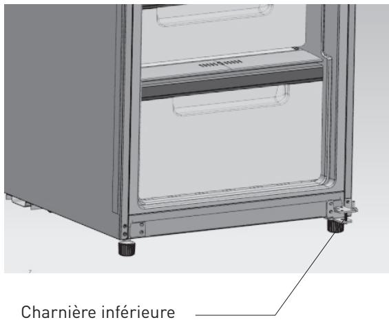 VALBERG UF NF 259 A++ W625C - Changement d'ouverture droite/gauche de la porte - 9