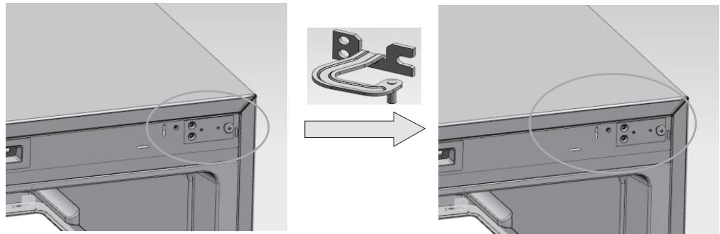 VALBERG UF NF 259 A++ W625C - Changement d'ouverture droite/gauche de la porte - 8