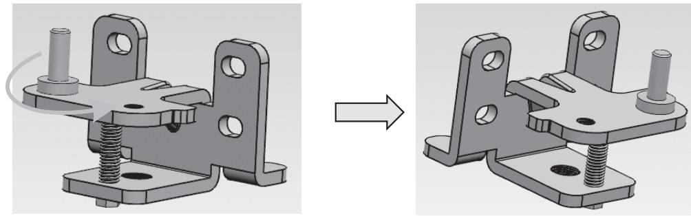 VALBERG UF NF 259 A++ W625C - Changement d'ouverture droite/gauche de la porte - 6