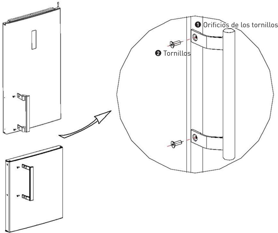 VALBERG UF NF 259 A++ W625C - Instalación del tirador de la puerta - 1