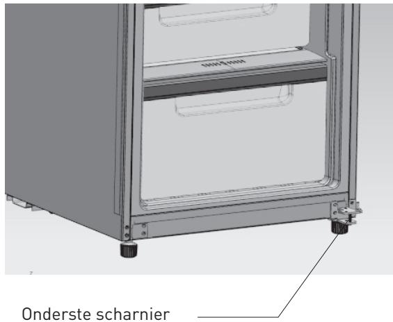 VALBERG UF NF 259 A++ W625C - Wijzigen van de openingsrichting (rechts/links) van de deur - 9
