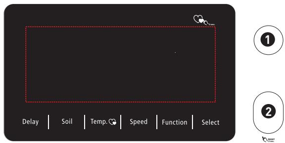 BELLAVITA WF 814 A+++ W566C - Panel de control - 2