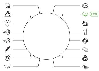 BELLAVITA WF 714 A+++ W566C - Panel de control - 1