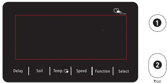 BELLAVITA WF 714 A+++ W566C - Bedieningspaneel - 2