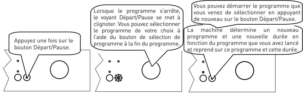 VALBERG 12S45 A++ DX701T - Changement de programme - 1