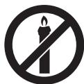 SHARP LC-55UI7552E - Para evitar incendios mantenga siempre las velas u otras llamas al descubierto lejos del producto. - 1