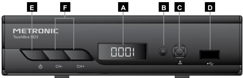METRONIC TouchBox HD3 - - Descripción del receptor TouchBox HD3 - 1