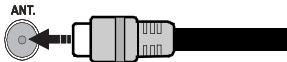 HIGH ONE HI3903HD-VE - Anschluss der Antenne - 1